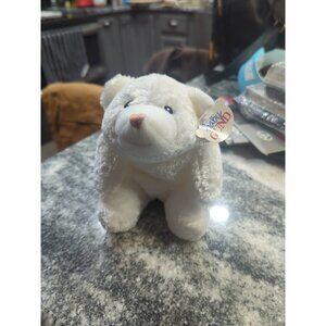 Baby Gund SNUFFLES White Plush Teddy Bear 6"  Stuffed Animal Lovey Toy 5828